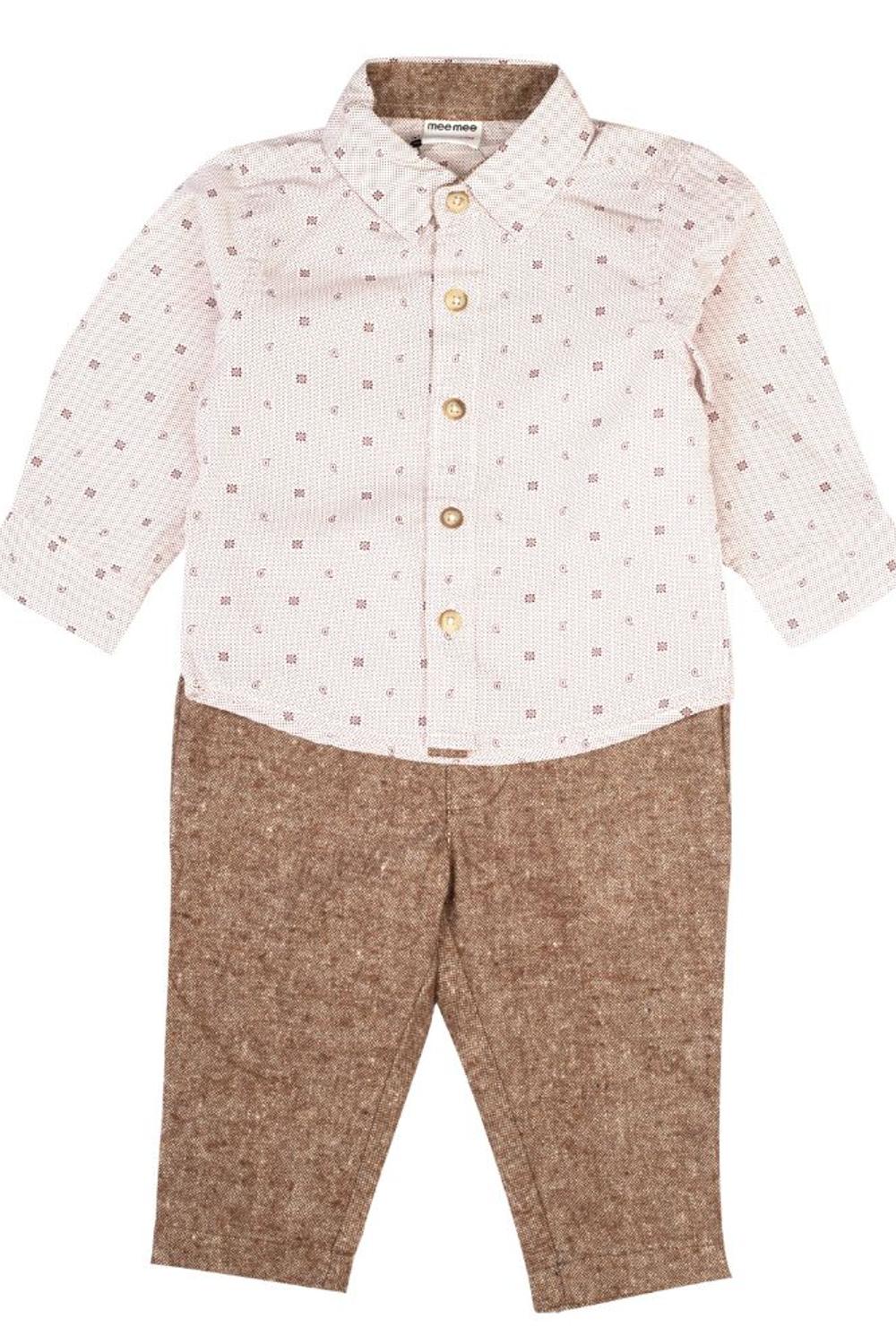 Mee Mee Boys Full Sleeve Shirt With Cotton Full Length Pant Set